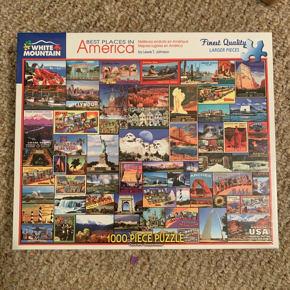 White Mountain 1000pc puzzle
